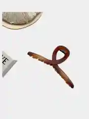 Коричневый заколка-краб для волос