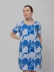 Голубой туника женская