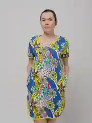 Синий туника женская