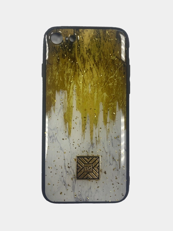 Чехол для iPhone 13 Pro Max Сталактиты Золотые