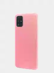 Розовый чехол Samsung Galaxy A51 силиконовый