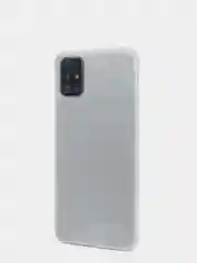 Серебряный чехол Samsung Galaxy A51 силиконовый