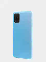 Голубой чехол Samsung Galaxy A51 силиконовый