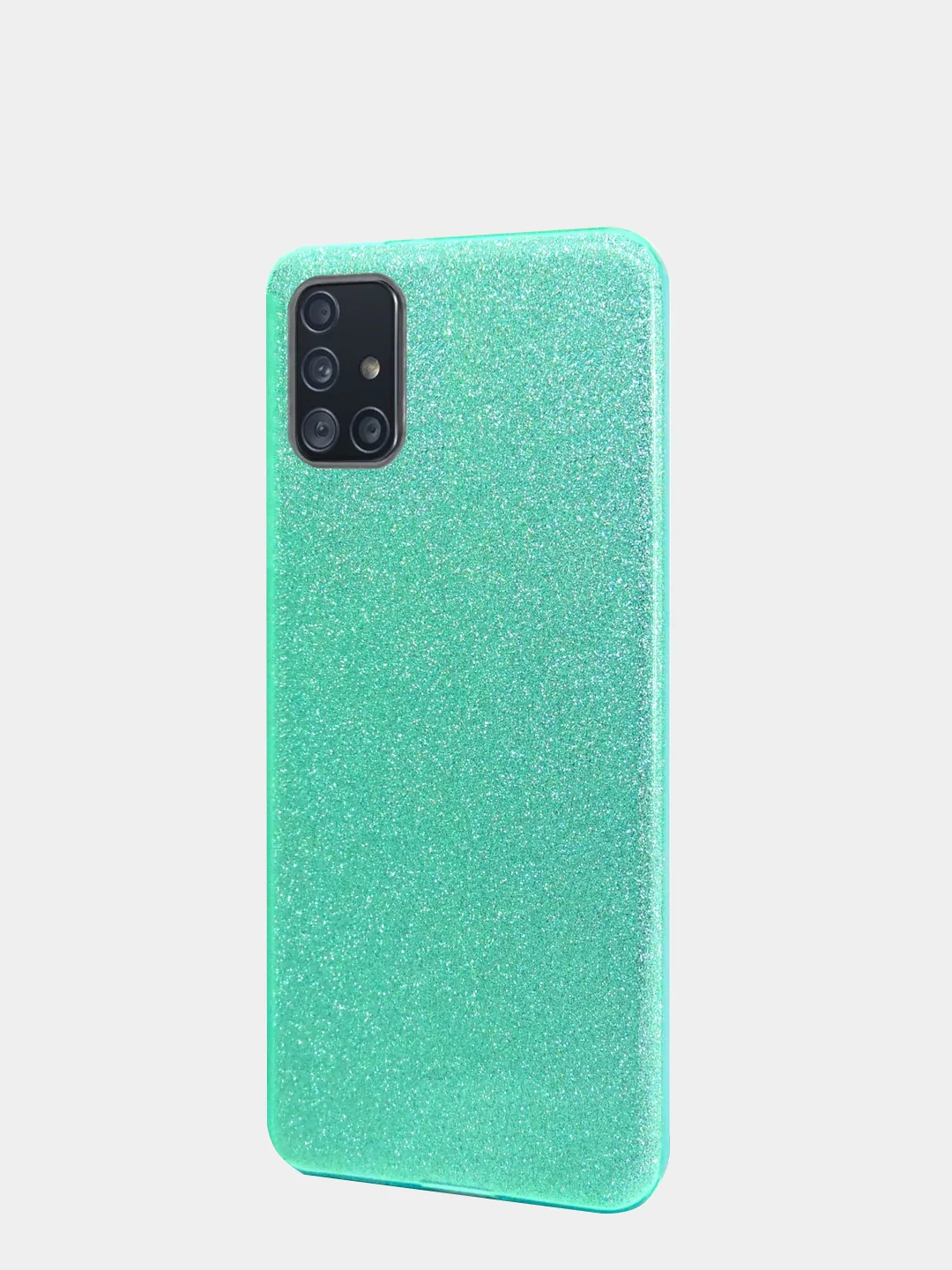 Бирюзовый чехол Samsung Galaxy A51 силиконовый