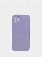 Лавандовый чехол для iPhone 12 12Pro 12ProMax 12mini силиконовый с бархоткой внутри