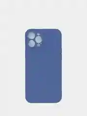 Светло-синий чехол для iPhone 12 12Pro 12ProMax 12mini силиконовый с бархоткой внутри