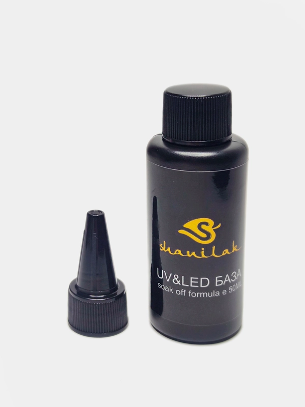 Каучуковая прозрачная база для маникюра Shanilak rubber lux, 50 мл