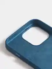 Синий меланж чехол Silicone Case для iPhone 13 Pro с закрытым низом