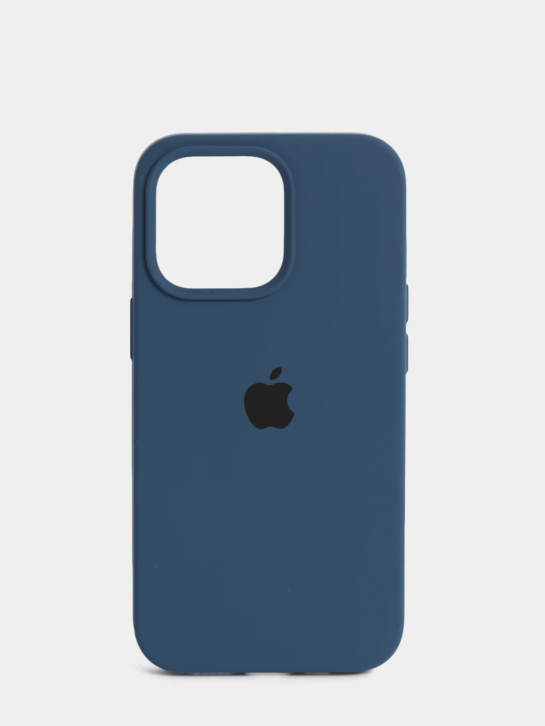 Синий меланж чехол Silicone Case для iPhone 13 Pro с закрытым низом
