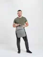 Серый рюкзак для ноутбука, унисекс