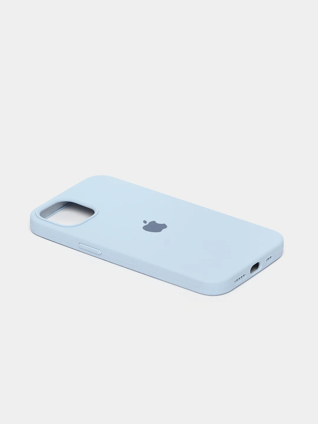 Светло-синий чехол Silicone Case для iPhone 13 с закрытым низом