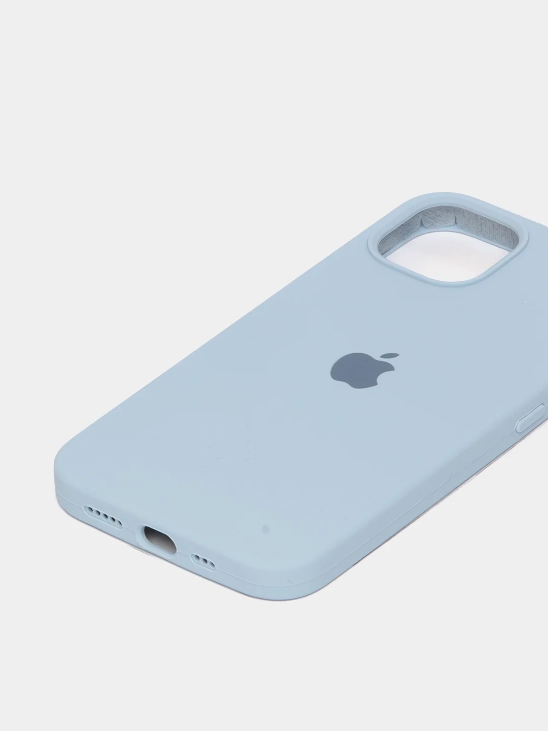 Светло-синий чехол Silicone Case для iPhone 13 с закрытым низом
