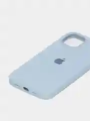 Светло-синий чехол Silicone Case для iPhone 13 с закрытым низом