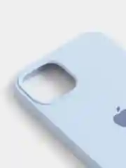 Светло-синий чехол Silicone Case для iPhone 13 с закрытым низом