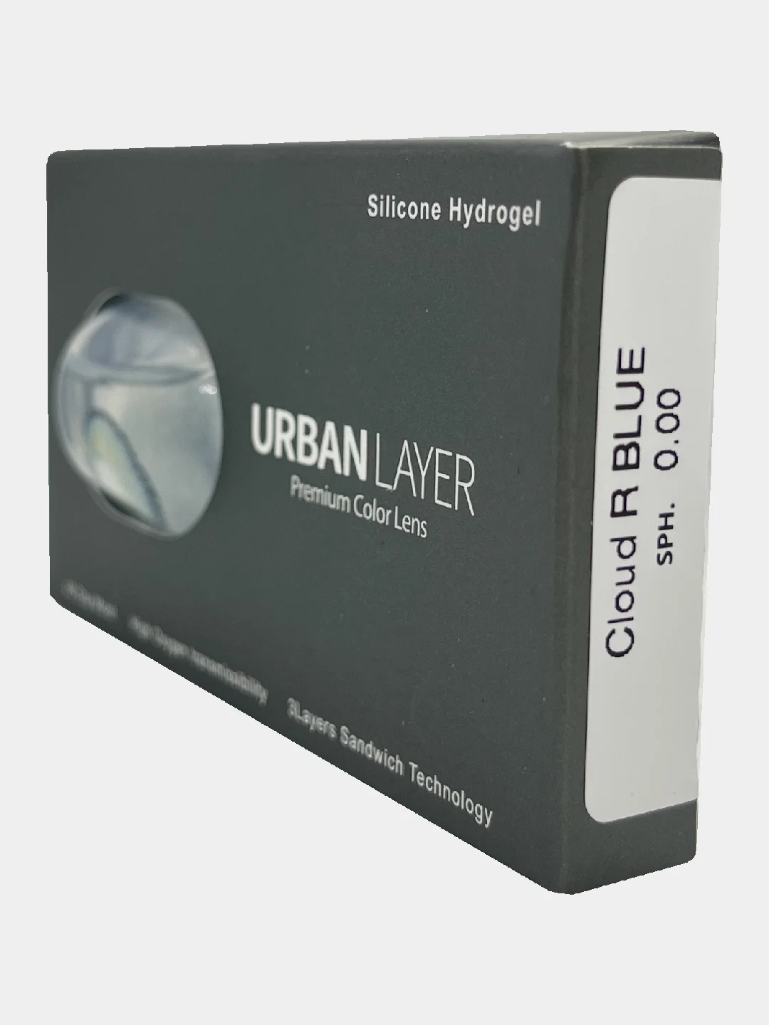 Голубой цветные линзы Urban Layer Cloud R