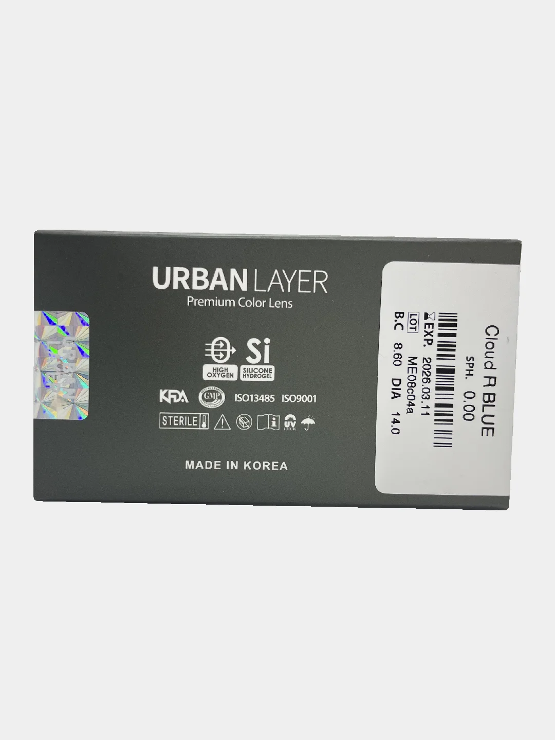 Голубой цветные линзы Urban Layer Cloud R