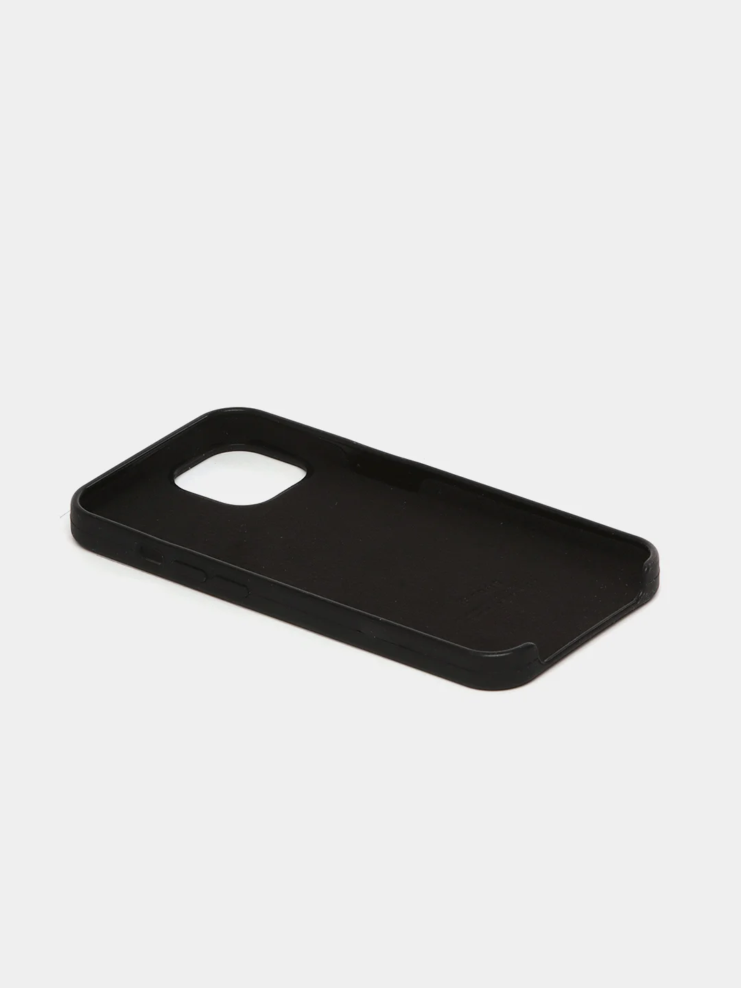 Черный чехол Silicone Case для iPhone 13 / 13 Pro / 13 Pro Max с открытым низом