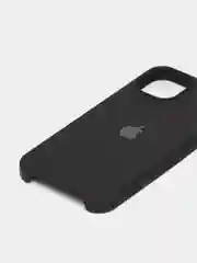 Черный чехол Silicone Case для iPhone 13 / 13 Pro / 13 Pro Max с открытым низом