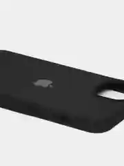 Черный чехол Silicone Case для iPhone 13 / 13 Pro / 13 Pro Max с открытым низом