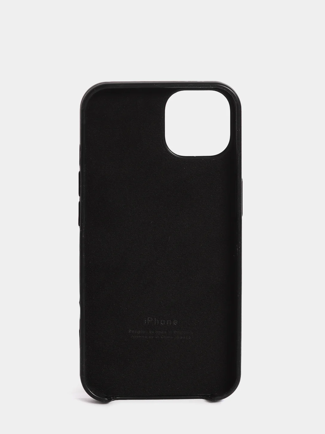 Черный чехол Silicone Case для iPhone 13 / 13 Pro / 13 Pro Max с открытым низом