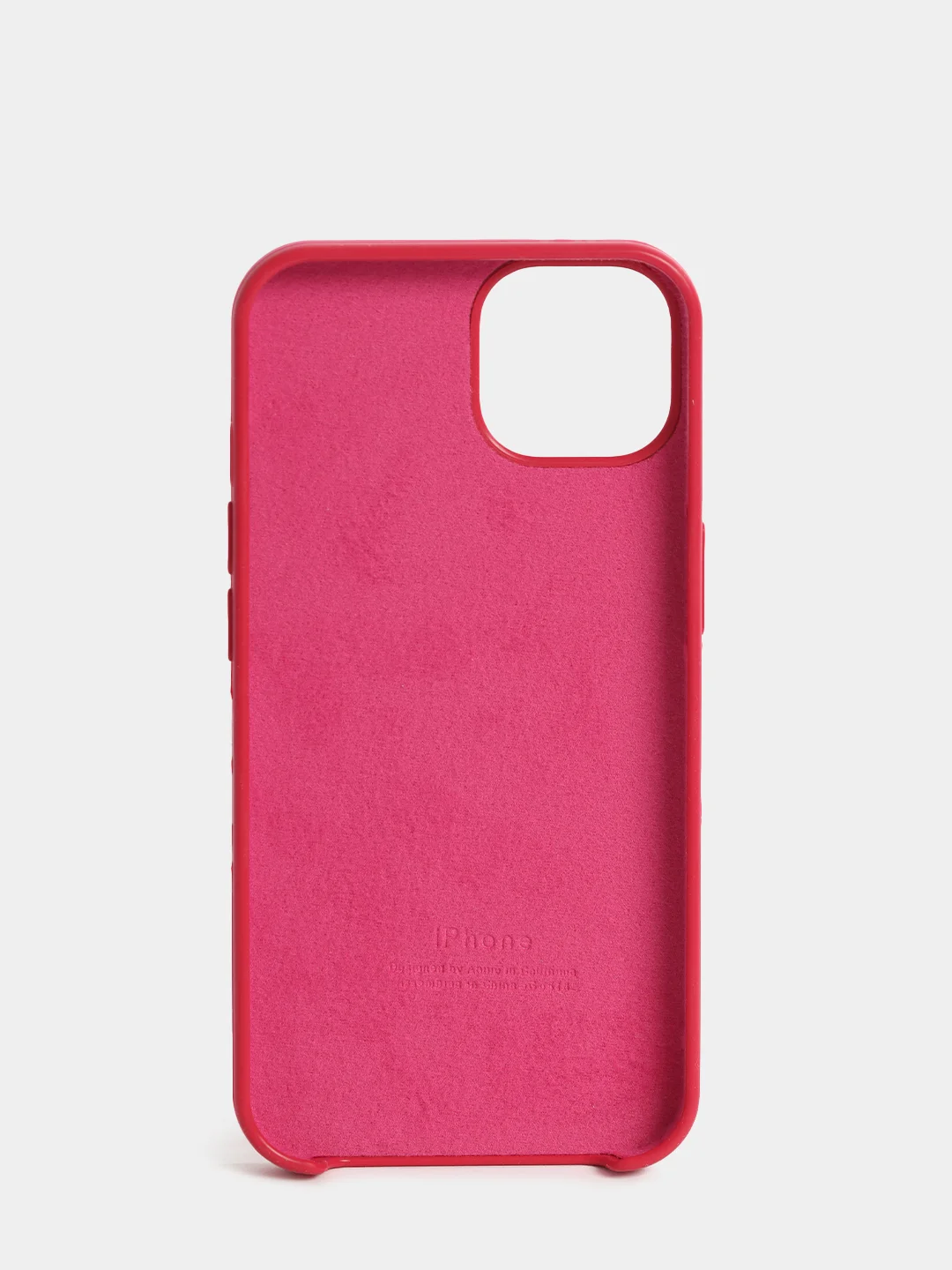 Тёмно-розовый чехол Silicone Case для iPhone 13 / 13 Pro / 13 Pro Max с открытым низом