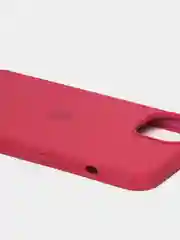Тёмно-розовый чехол Silicone Case для iPhone 13 / 13 Pro / 13 Pro Max с открытым низом