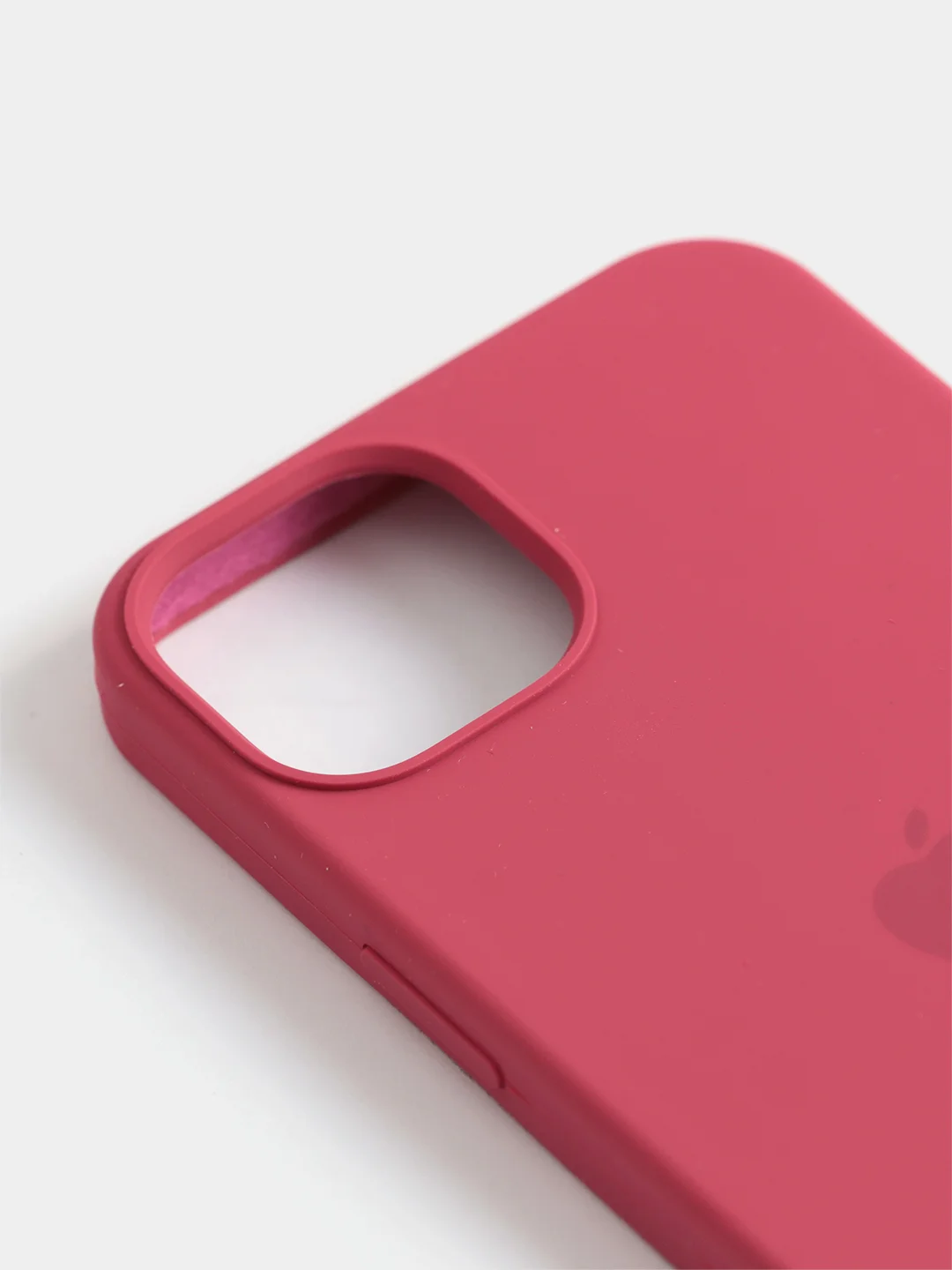Тёмно-розовый чехол Silicone Case для iPhone 13 / 13 Pro / 13 Pro Max с открытым низом