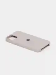 Бежевый меланж чехол Silicone Case для iPhone 13 / 13 Pro / 13 Pro Max с открытым низом