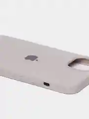 Бежевый меланж чехол Silicone Case для iPhone 13 / 13 Pro / 13 Pro Max с открытым низом