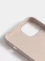 Бежевый меланж чехол Silicone Case для iPhone 13 / 13 Pro / 13 Pro Max с открытым низом