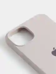 Бежевый меланж чехол Silicone Case для iPhone 13 / 13 Pro / 13 Pro Max с открытым низом