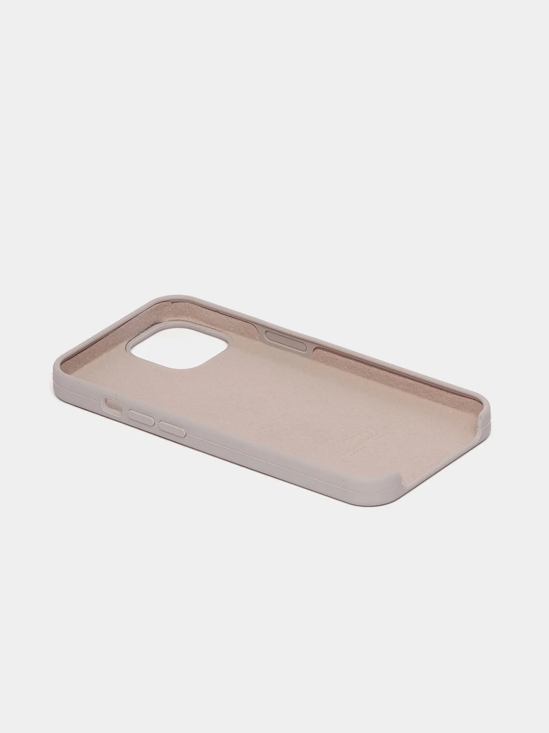 Бежевый меланж чехол Silicone Case для iPhone 13 / 13 Pro / 13 Pro Max с открытым низом