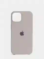 Бежевый меланж чехол Silicone Case для iPhone 13 / 13 Pro / 13 Pro Max с открытым низом