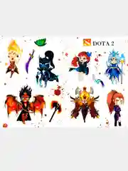 Авторские стикеры Дота 2 / Dota 2 от ESDES /