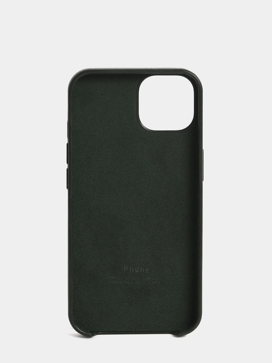 Тёмно-зелёный чехол Silicone Case для iPhone 13 / 13 Pro / 13 Pro Max с открытым низом