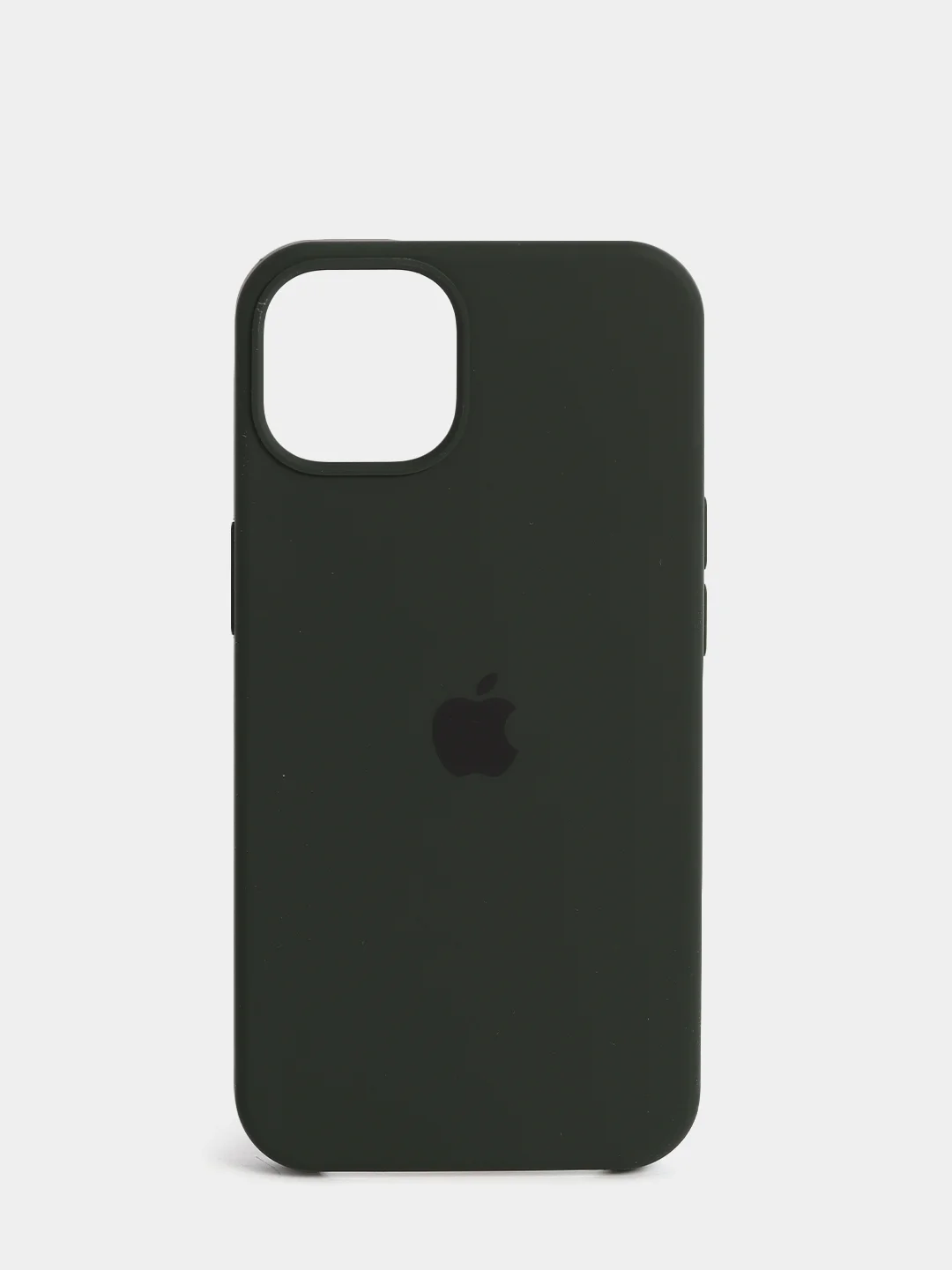 Тёмно-зелёный чехол Silicone Case для iPhone 13 / 13 Pro / 13 Pro Max с открытым низом