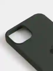 Тёмно-зелёный чехол Silicone Case для iPhone 13 / 13 Pro / 13 Pro Max с открытым низом