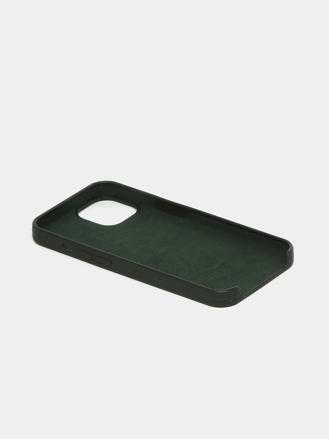 Тёмно-зелёный чехол Silicone Case для iPhone 13 / 13 Pro / 13 Pro Max с открытым низом