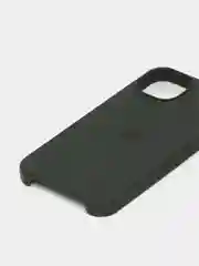 Тёмно-зелёный чехол Silicone Case для iPhone 13 / 13 Pro / 13 Pro Max с открытым низом