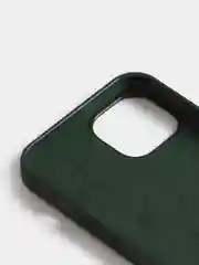 Тёмно-зелёный чехол Silicone Case для iPhone 13 / 13 Pro / 13 Pro Max с открытым низом