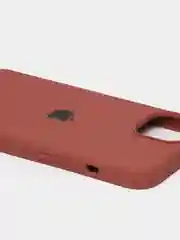 Коричневый чехол Silicone Case для iPhone 13 / 13 Pro / 13 Pro Max с открытым низом
