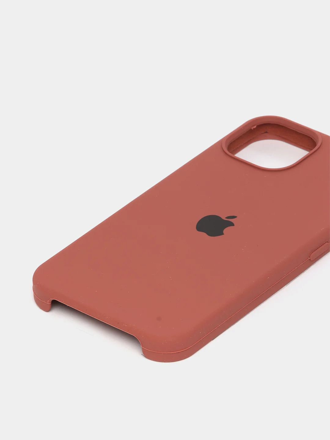 Коричневый чехол Silicone Case для iPhone 13 / 13 Pro / 13 Pro Max с открытым низом