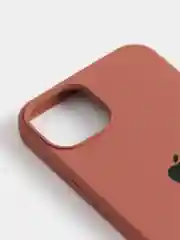 Коричневый чехол Silicone Case для iPhone 13 / 13 Pro / 13 Pro Max с открытым низом