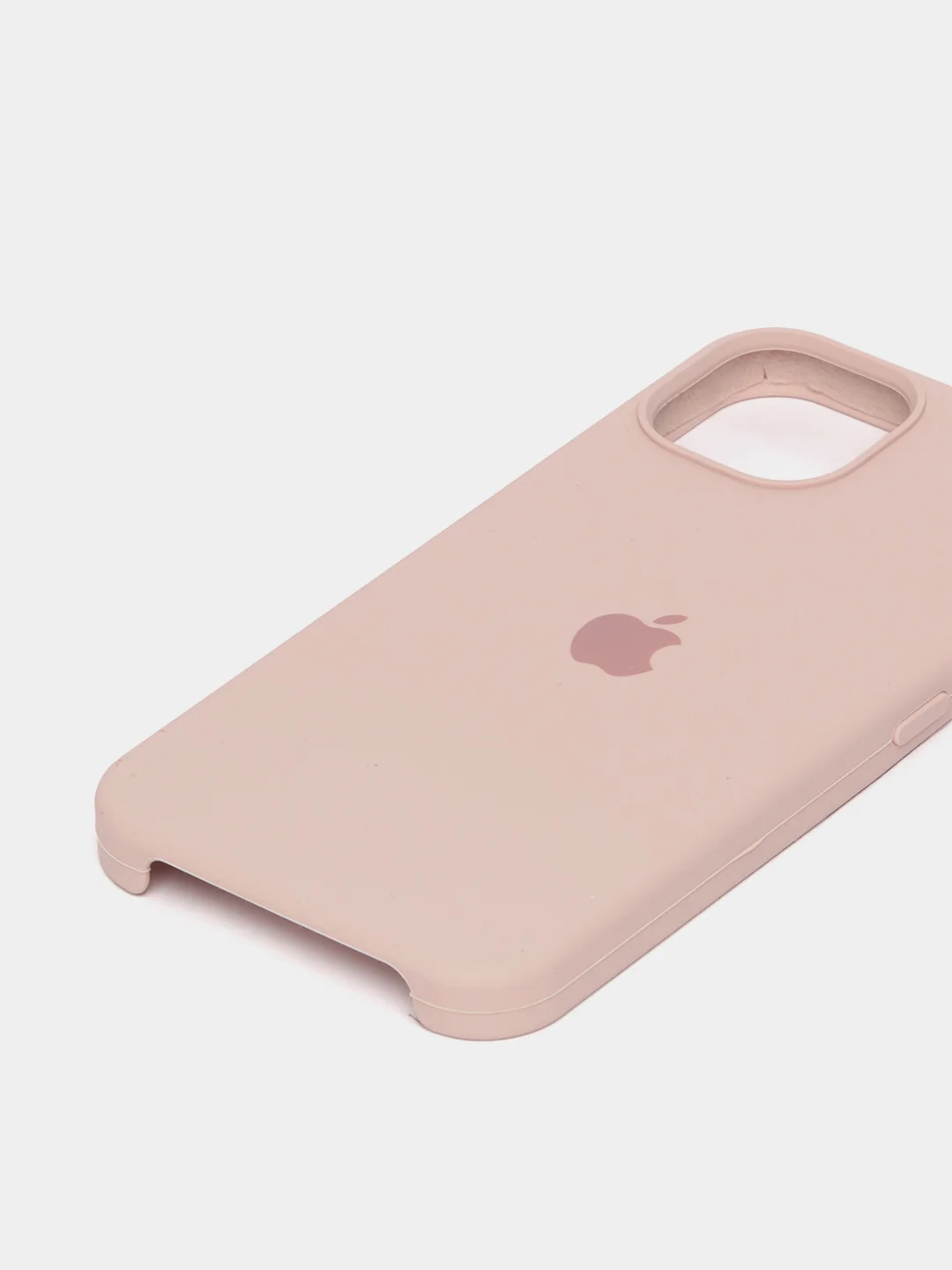 Кремовый чехол Silicone Case для iPhone 13 / 13 Pro / 13 Pro Max с открытым низом