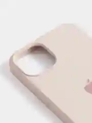 Кремовый чехол Silicone Case для iPhone 13 / 13 Pro / 13 Pro Max с открытым низом