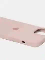 Кремовый чехол Silicone Case для iPhone 13 / 13 Pro / 13 Pro Max с открытым низом