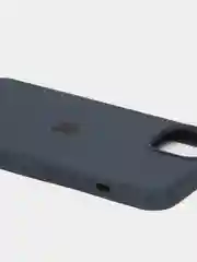 Синий меланж чехол Silicone Case для iPhone 13 / 13 Pro / 13 Pro Max с открытым низом