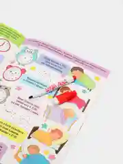 Многоразовая книжка с маркером "Пиши-стирай. Распорядок дня", 12 страниц