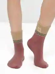 Коралловый меланж носки женские, средней длины, махровые