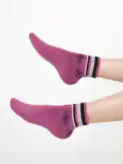 Розовый носки женские средней длины, утепленные